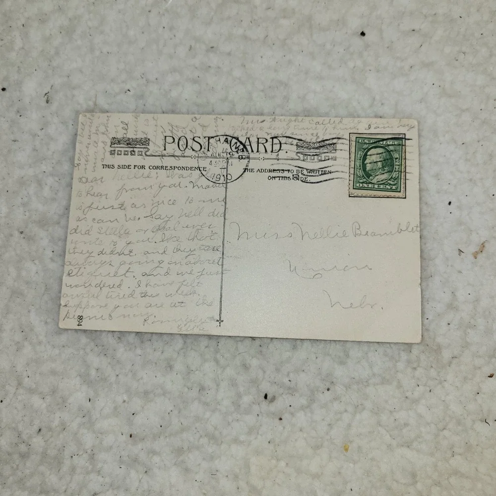 Antique Romantic Postcard Cant You See‎ Im Lonely Keyhole Woman c1910 Mailed